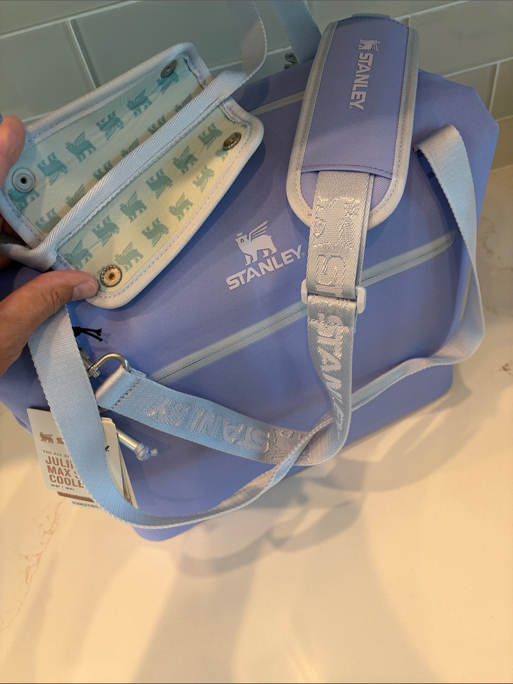 NWT Stanley Julienne Max 20QT Soft Cooler Shoulder Bag - (Hydrangea)Lavender - Picture 7 of 16